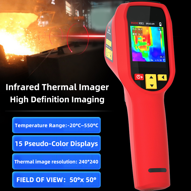Thermal Imaging Camera Pcb Repair - Câmera Termográfica HX1 240X240, Medidor de