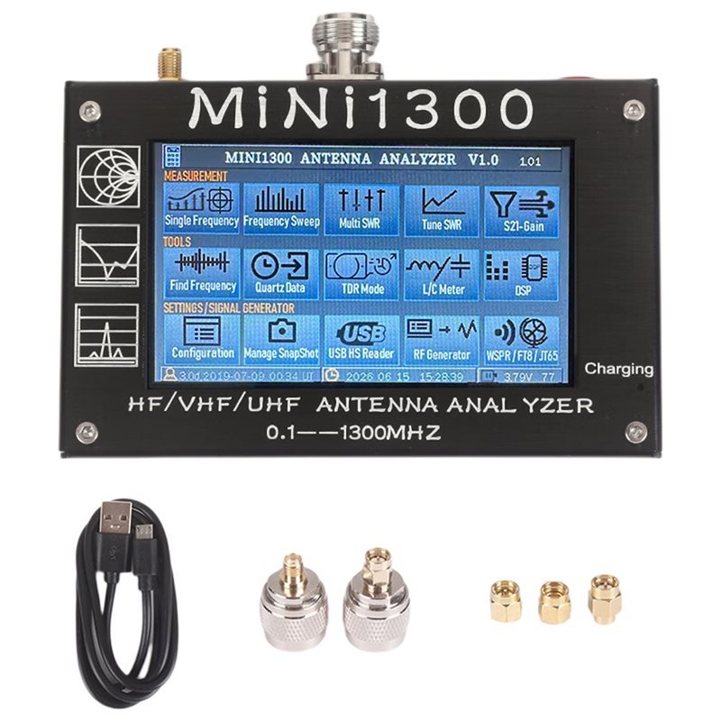 ABUI-Mini1300 Analisador de Re - Signal Generator Spectrum Analyzer avaliação e preço