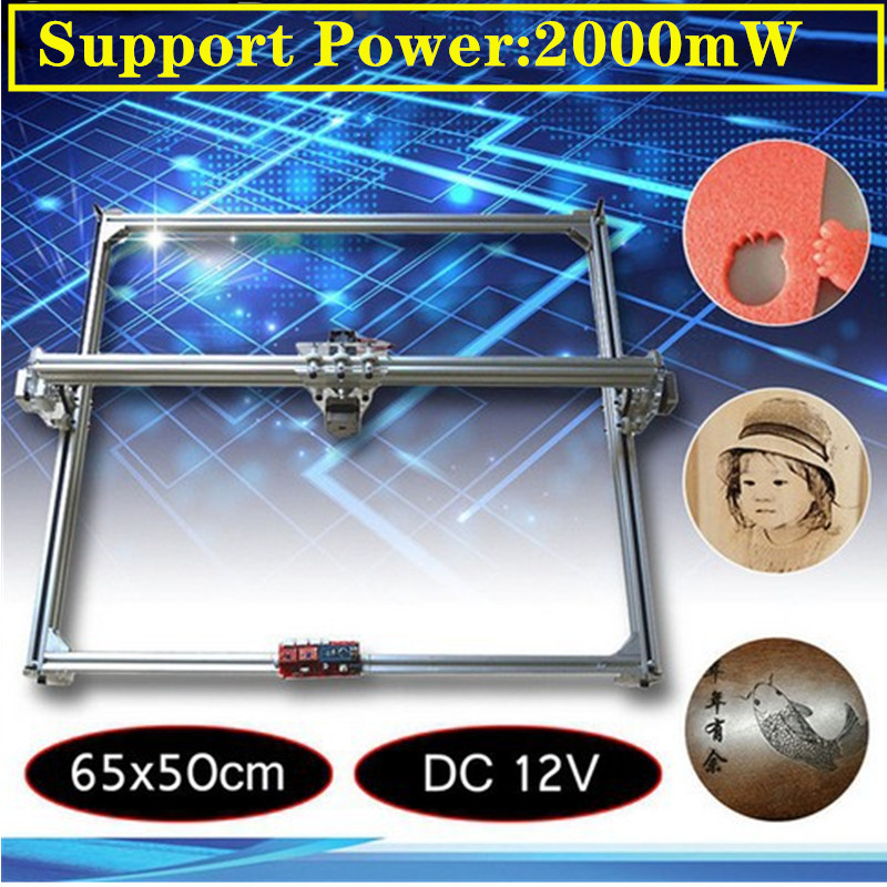 50*65cm mini 2000mw cnc máquin - Mini Laser Engraver Cnc Router avaliação e preço