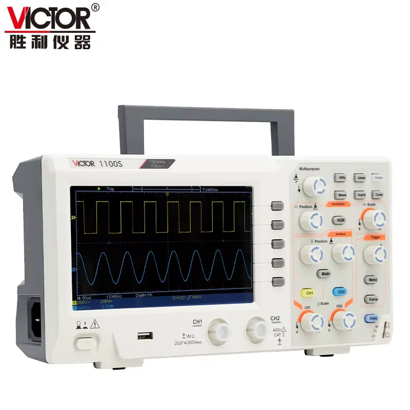 Osciloscópio VICTOR 1100S com  - Digital Storage Oscilloscope 100Mhz avaliação e preço