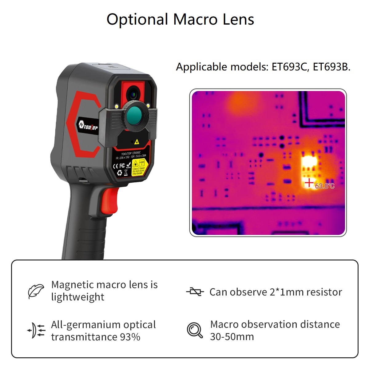 Câmera Térmica TOOLTOP ET693C  - Thermal Imaging Camera Pcb Repair avaliação e preço